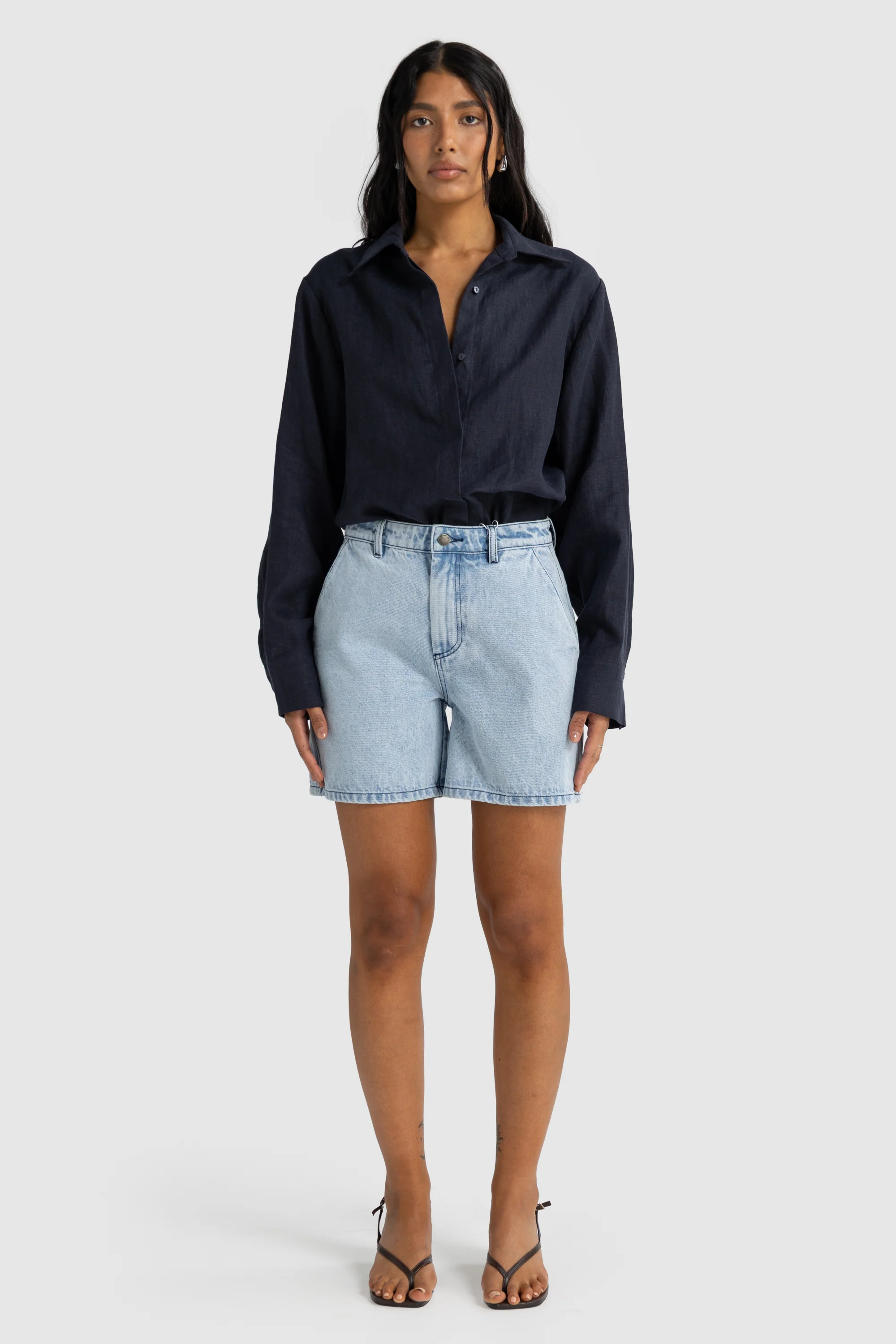 Bailie Denim Short Light Blue