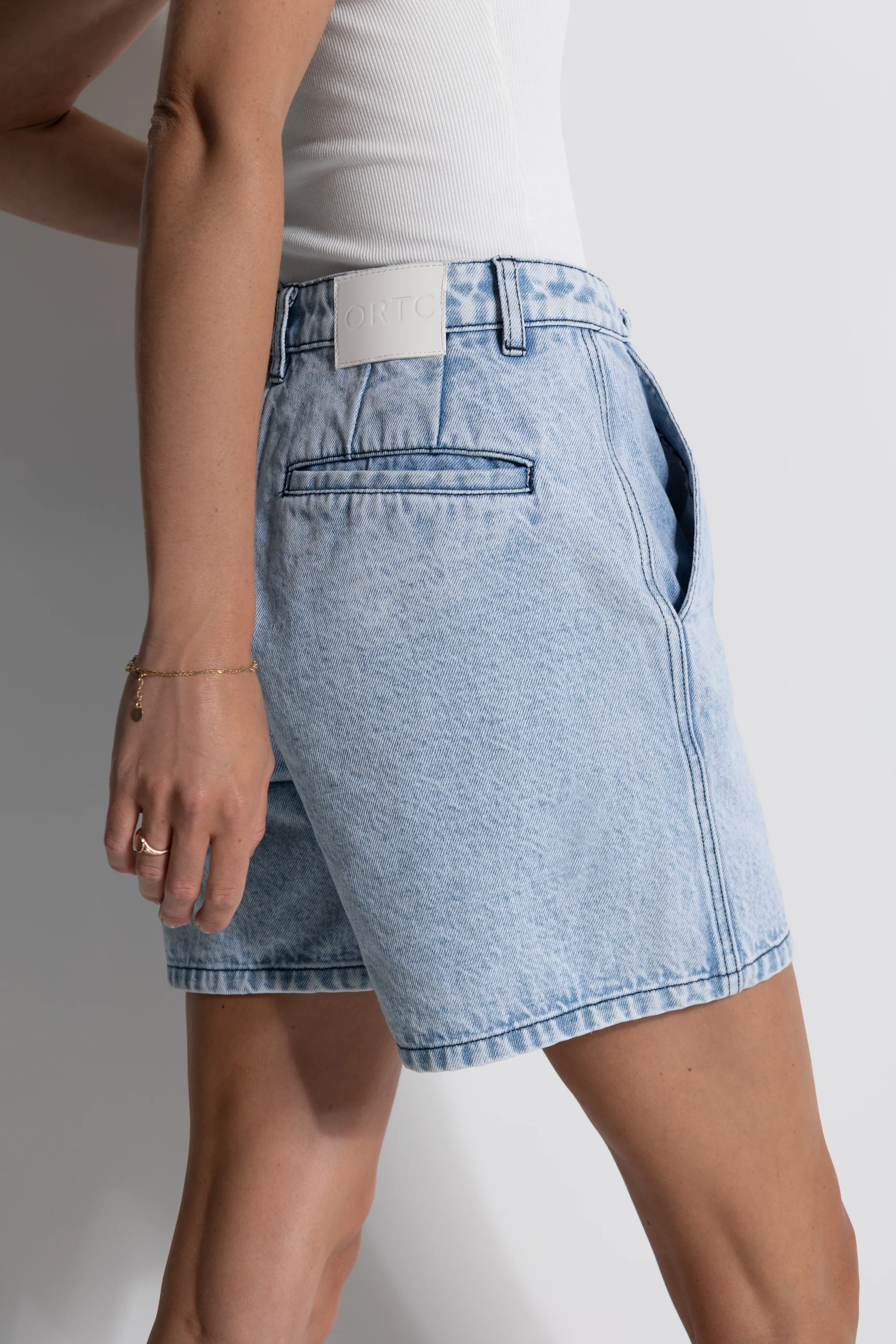 Bailie Denim Short Light Blue - Image 2