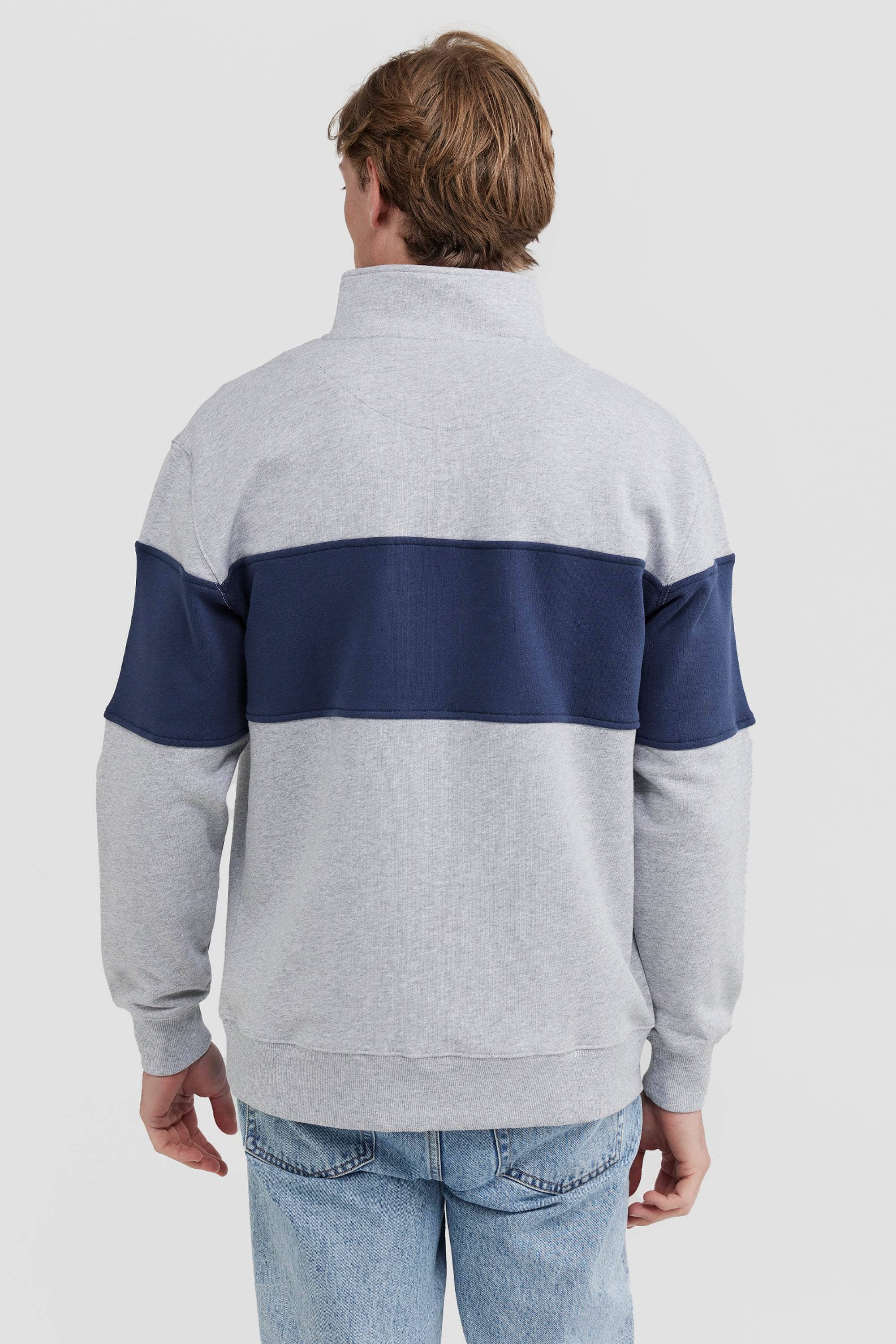 Classic Logo Quarter Zip Grey Marle - Image 4