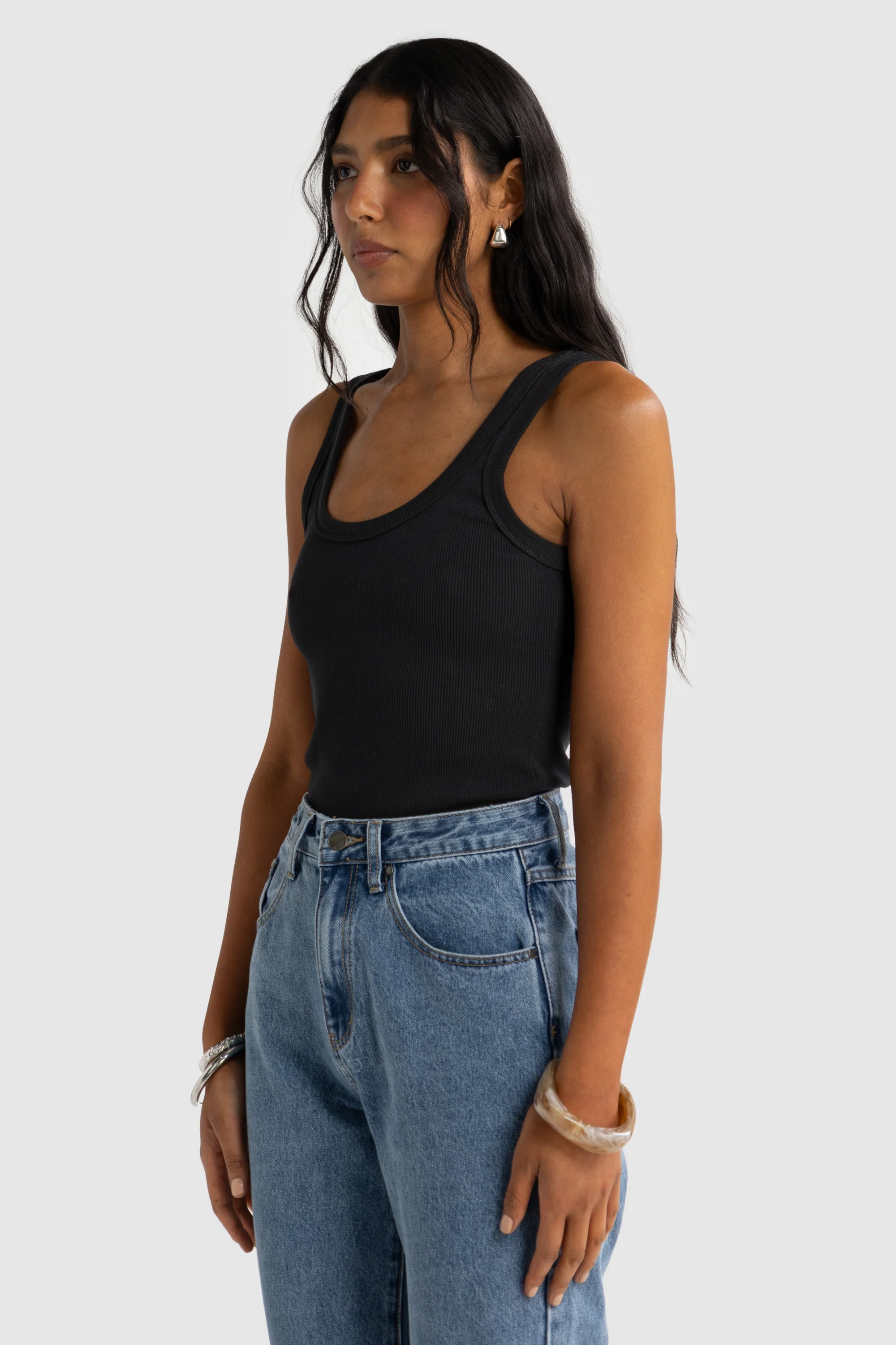 Sunday Scoop Tank Black - Image 2